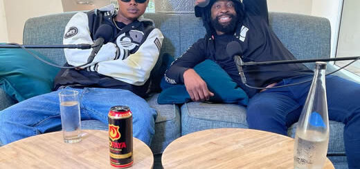 A-Reece and DJ Sbu during the Hustlers Corner interview
